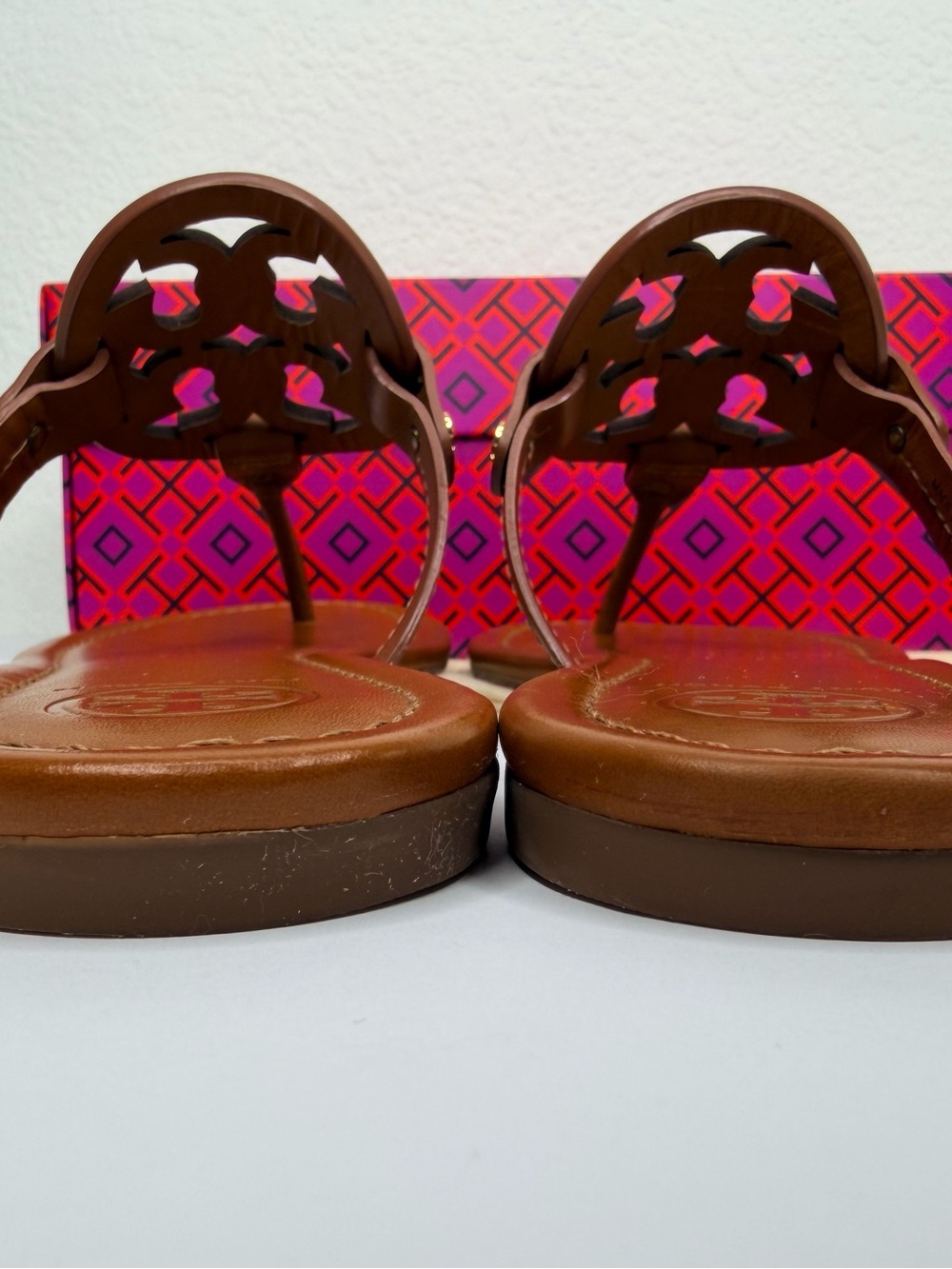 Tory Burch Miller Vegan Leather sandals in color Vintage Vachetta. Sz 8.5 - Picture 5 of 10